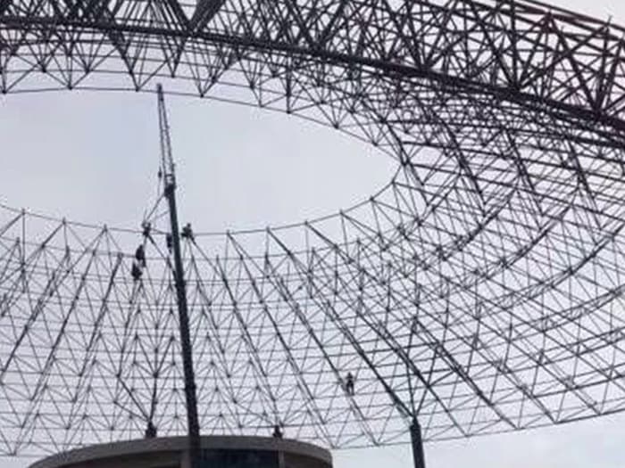 双城篮球馆球形网架厂家价格