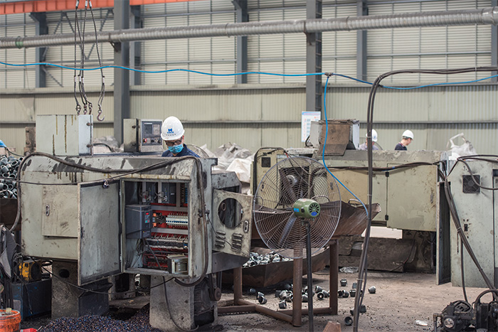 双城网架配件-锥头加工车间